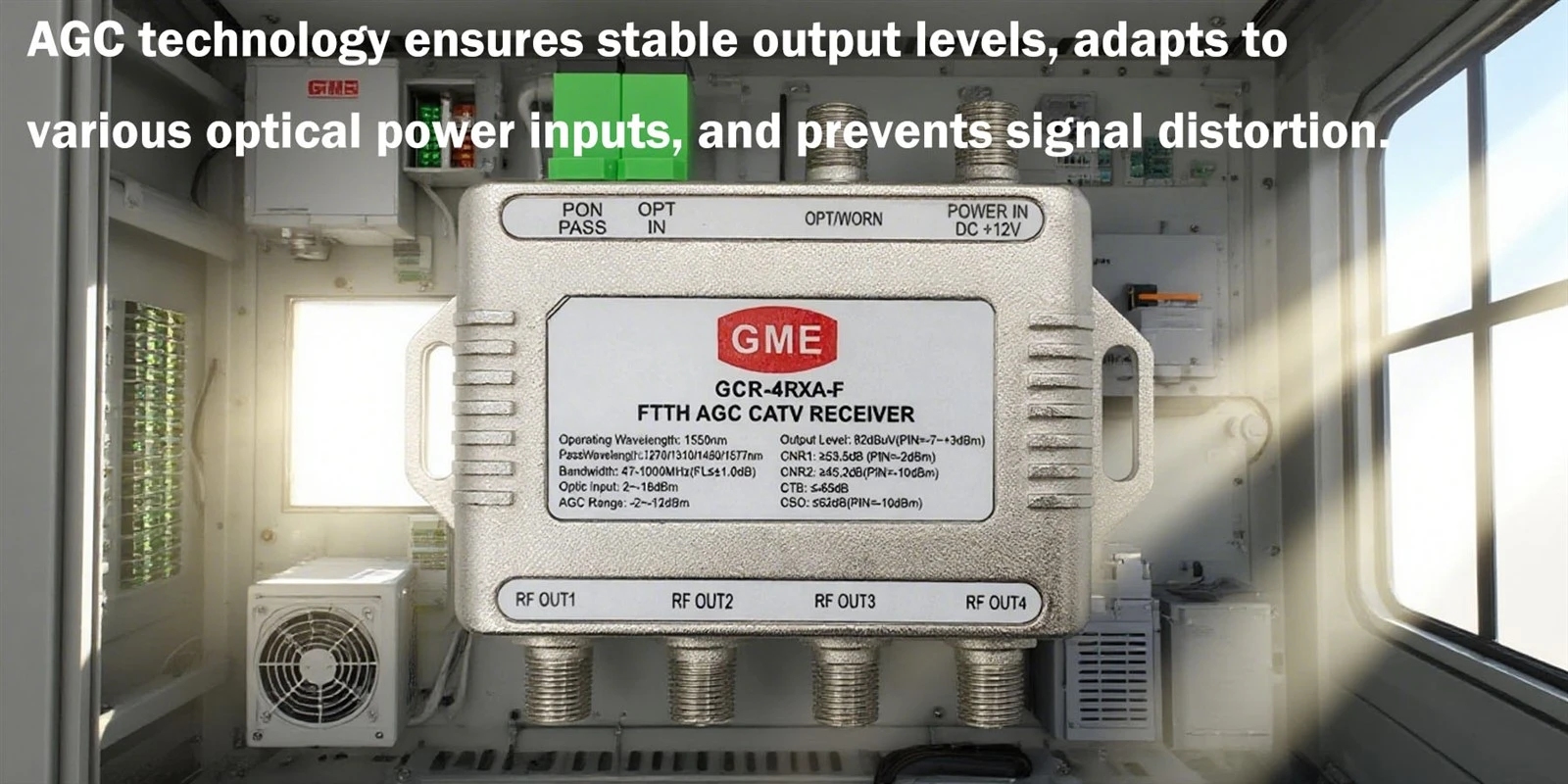 FTTH AGC CATV RECEIVER FTTH AGC CATV RECEIVER